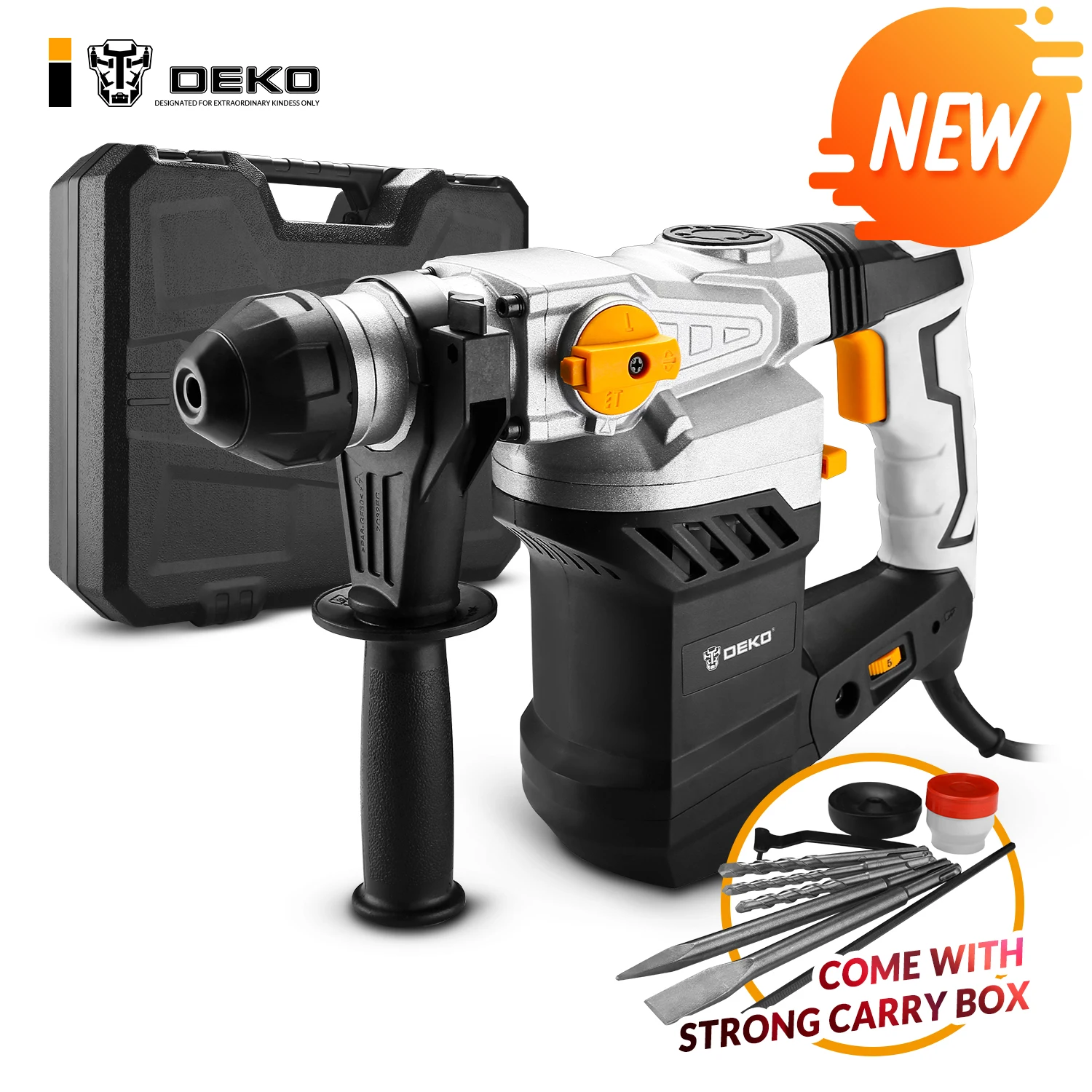 Deko DKRH32LD1 2000 Вт 220 В Многофункциональный роторный молоток с BMC и шестью