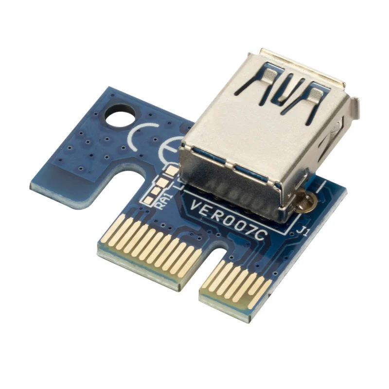 USB 3 0 адаптер VER006S PCI-E 1X до 16X карта расширения PCIe удлинитель SATA на 4-контактный