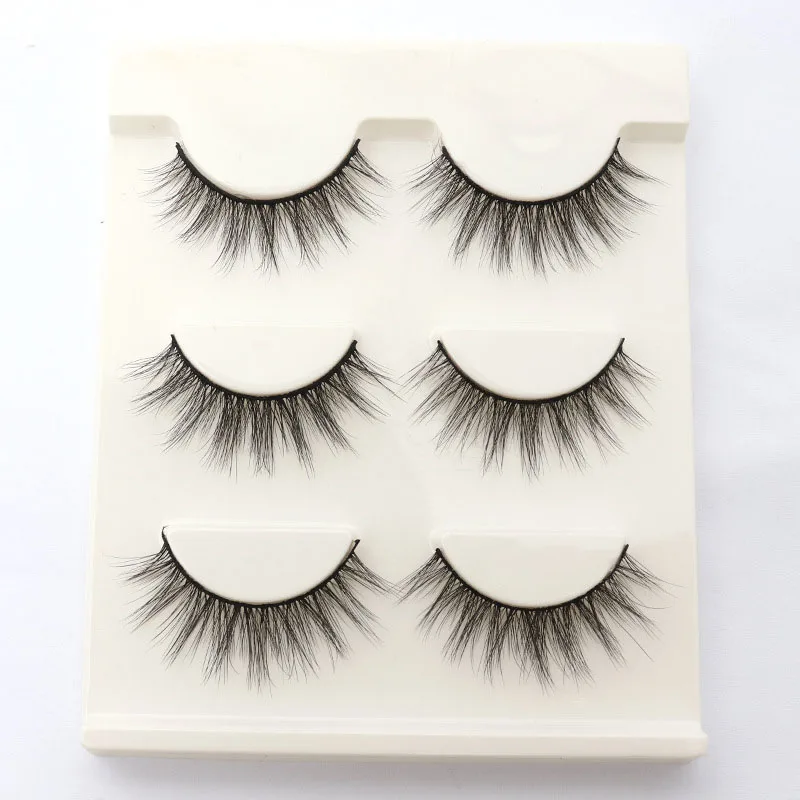 

3Pcs Wholesale Magnetic Eyelashes Curler Set Wear Faux Cils Magnetique Natural Thick Makeup False Eyelashes