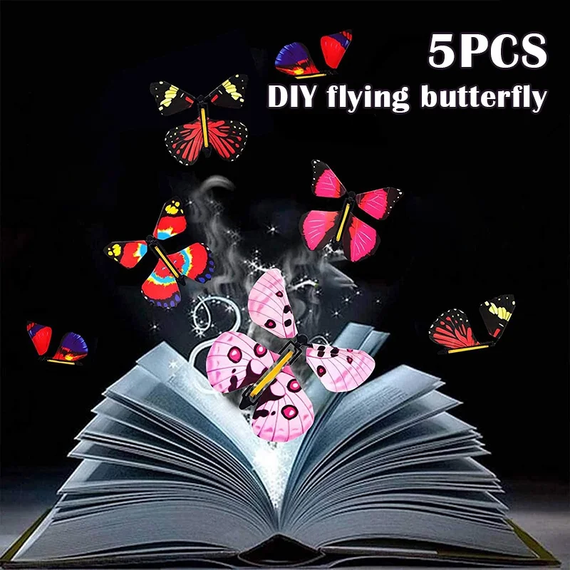 Волшебная Летающая бабочка веселая игрушка для детей сделай сам заводная