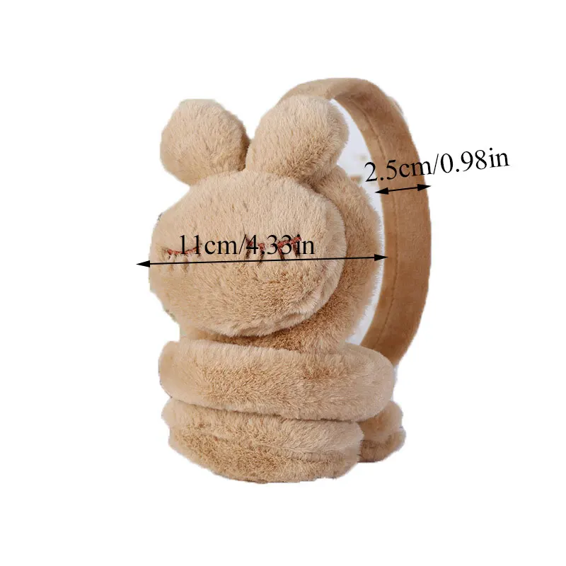 Новые милые зимние теплые наушники для девочек и мальчиков плюшевые в виде