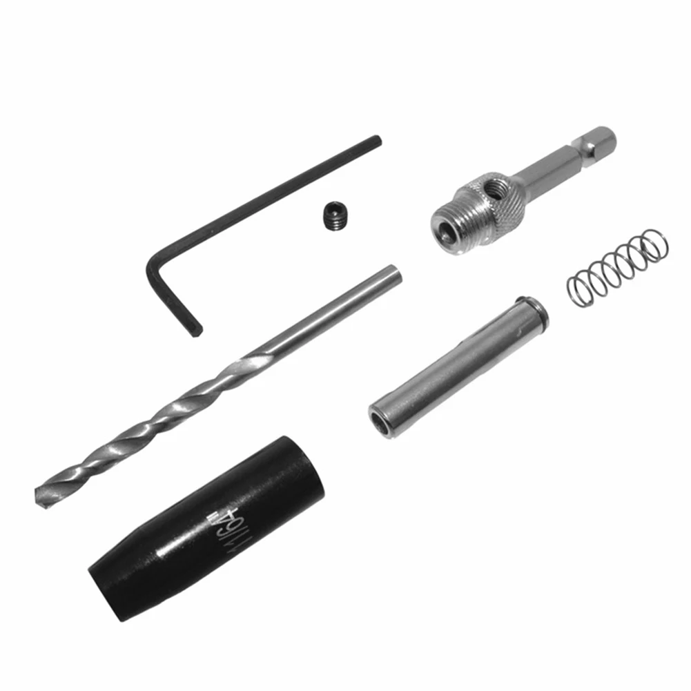

Door Window Hinge Hole Opener Twist Drill Carpenter Hole Puncher Hexagon Handle Drill Positioning Woodworking Drilling Hole Set