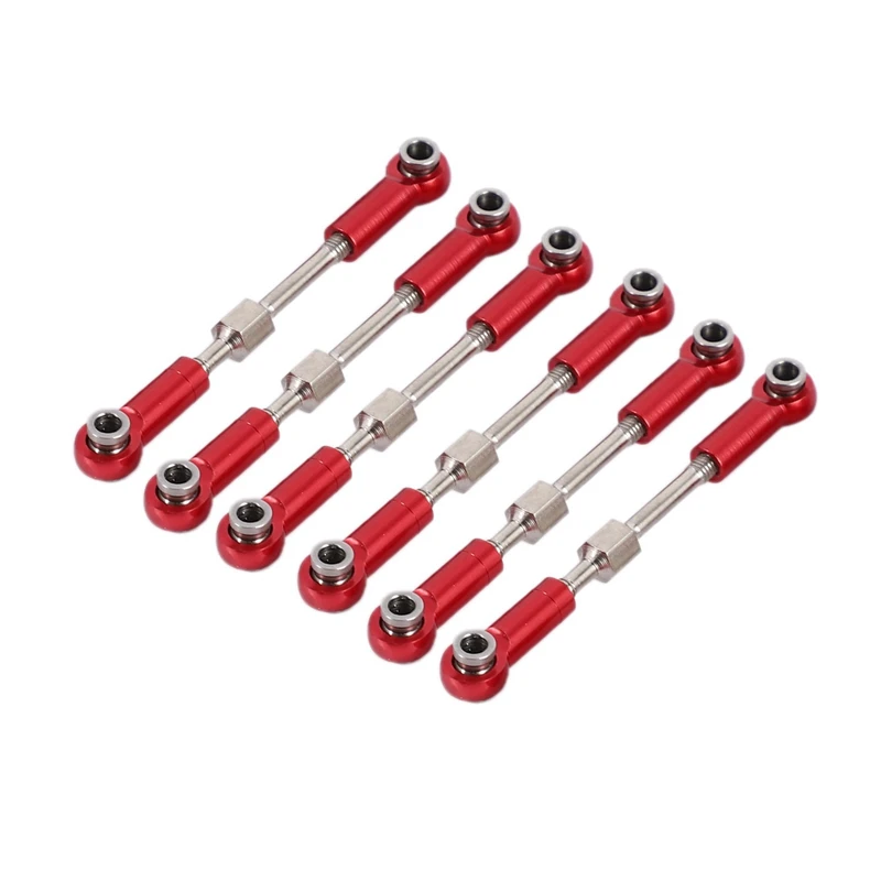 

2 Set RC Car Part: 1 Set Servo Pull Rod Steering Tie Rod Set & 1 Set Metal Differential Gear 144001-1309 with 12T Gear