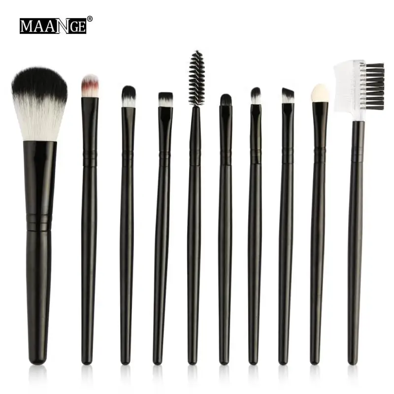 

10PCS/Set Skin-Friendly Blending Makeup Brushes Professional Makeup Brushes Deep Cleaning Facial Remover Paper For Makeup Tools