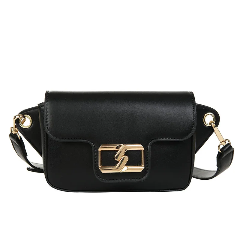 

Luxury Brand Waist Bag Solid Color Minimalist Casual Women Chest Bag Pu Leather Waist Belt Bags High Quality Women Fanny Pack Le