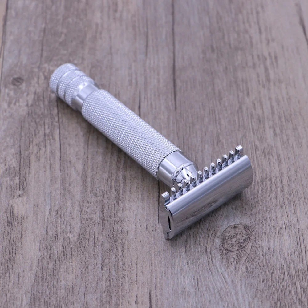 

Double Edge Safety Razor Stainless Steel Shaving Razor for Men (Pattern 1)