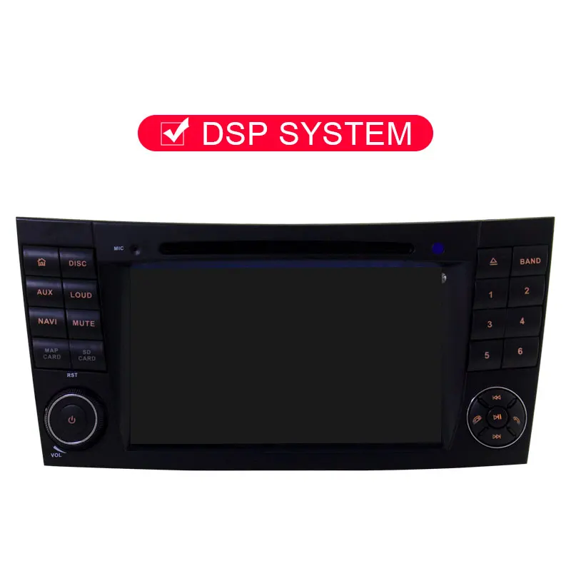 With DSP JDASTON 2 DIN 7 дюймов Android 9,0 автомобильный dvd-плеер для Mercedes Benz W211 CLK W209 CLS W219 Восьмиядерный 4G+ 64G радио gps навигация - Цвет: With DSP