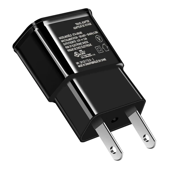 USB зарядное устройство 2a Быстрая зарядка Путешествия ЕС США переходник портативное Сетевое зарядное устройство кабель мобильного телефона для samsung Galaxy A50 S8 Xiaomi - Тип штекера: US Charger Black