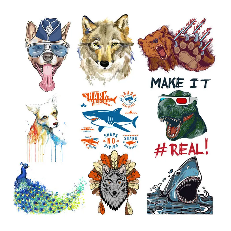 Наклейки на одежду с единорогом для маленьких детей детские декоративные