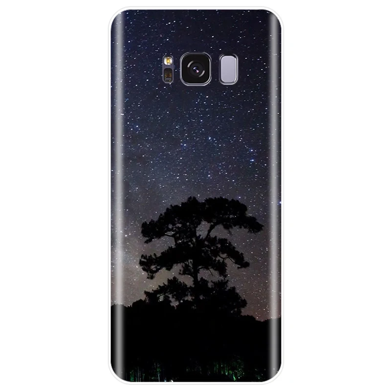 Космос ночное небо Луна Млечного Пути крышка чехол для телефона из мягкого