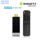 Caixa dupla do andrhoide 9,0x96s da tev da vara do andrhoide 4,2 4 ГБ 32 ГБ amlogic s905y2 quad do ncleo 4k 1080g 5g wifi dongle