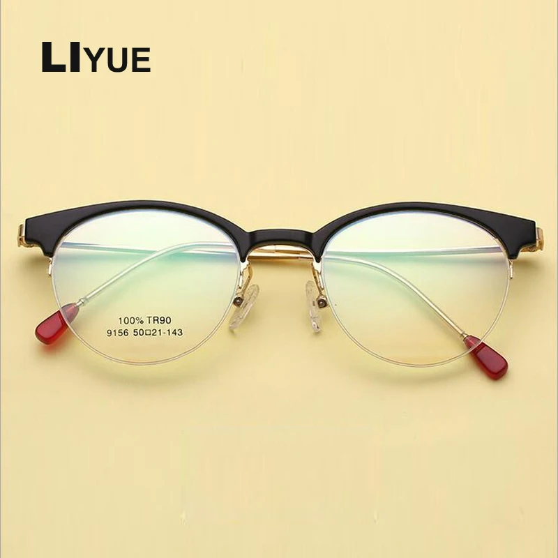 

Fashion female Retro Round glasses frame women Optical women's eyeglasses Computer Myopia Prescription Clear eye glasses eyewear