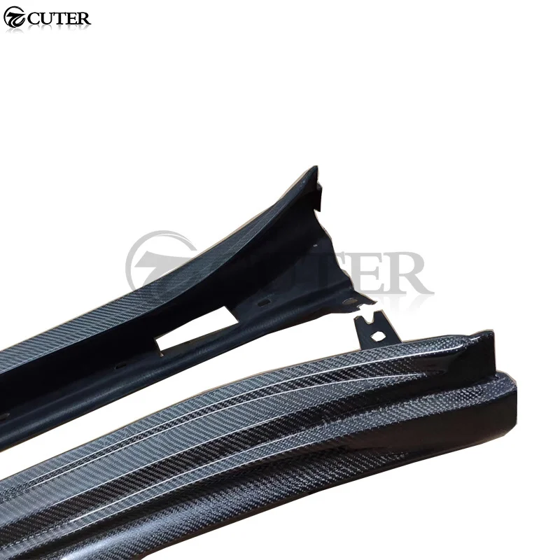 Новейшая 971 углеродная волоконная боковая юбка фартук для Porsche Panamera комплект