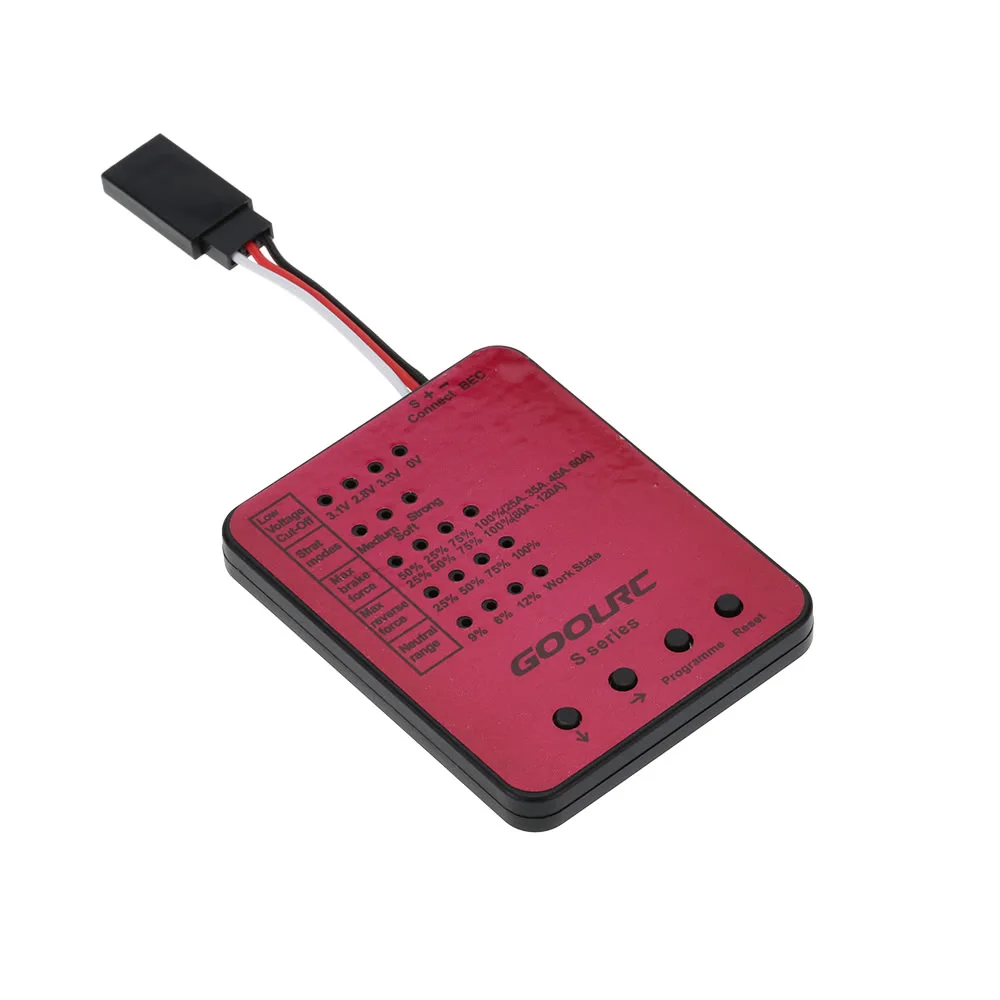 Оригинальный Бессенсорный бесщеточный двигатель GoolRC S3674 1/8 кв 80 А ESC и программная