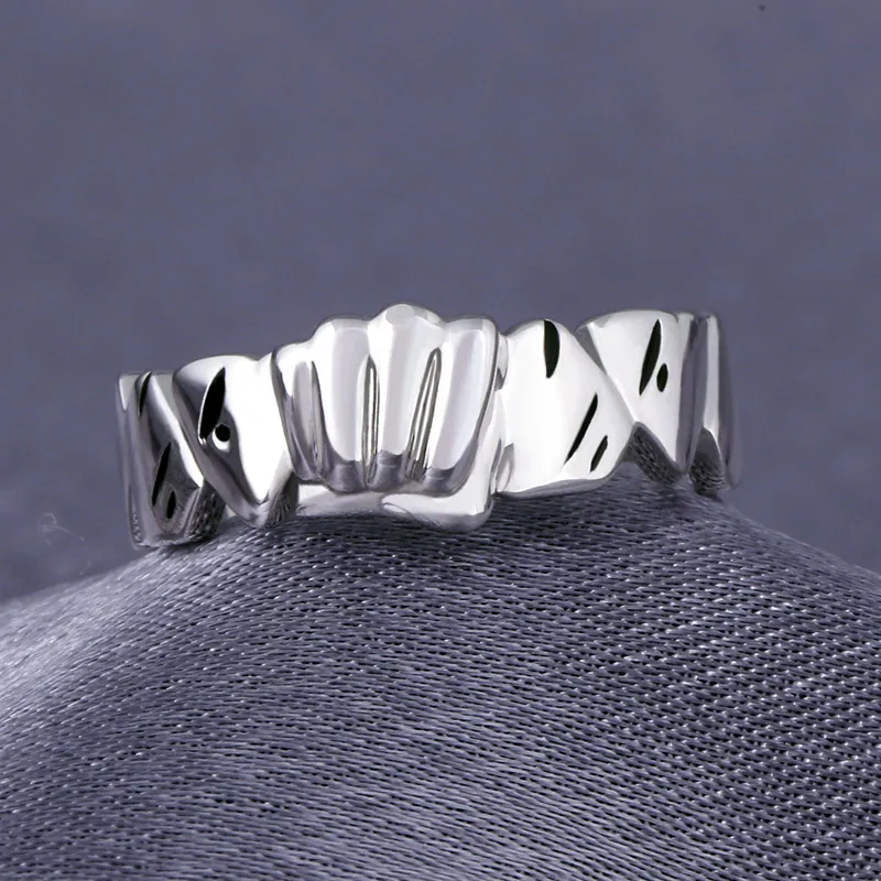 Аниме ONE PUNCH-MAN Saitama кольцо серебряное на палец регулируемое ювелирное изделие