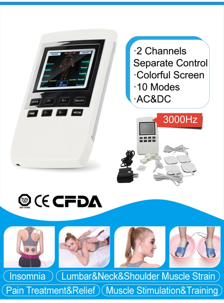 2017 Новый biofeedback обезболивающее устройство десятки с низкой и средней частотой
