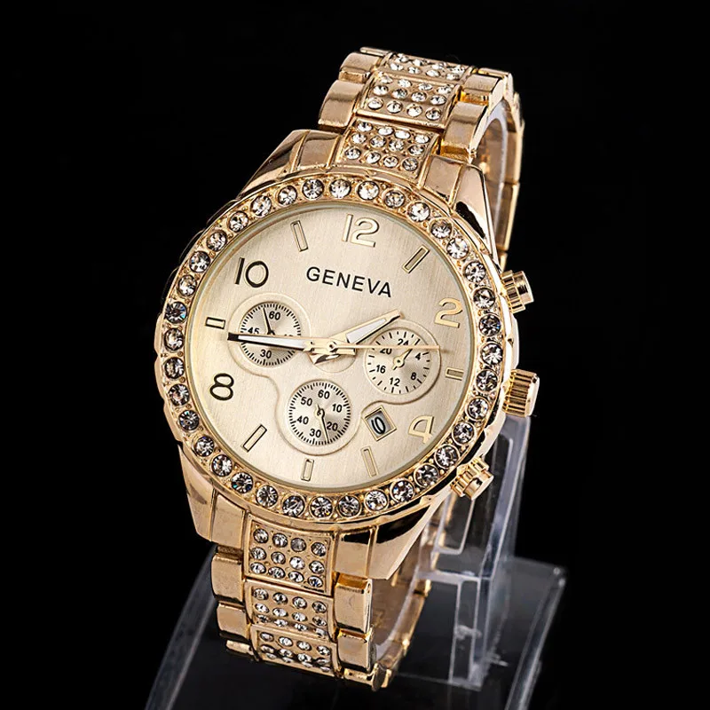 

Newly Design Women's Luxury Rhinestone Crystal Dress Quartz Wrist Watches Gift For Friends Women Watch Relogio Feminino