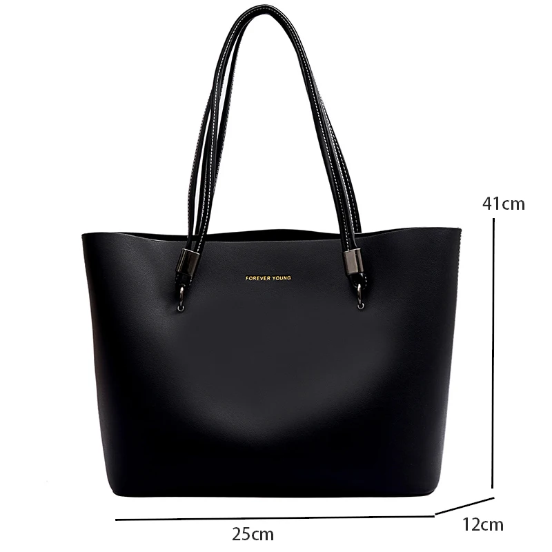 

Fashion Leather Tote Bag Large Shoulder Bag Women's Bags Quality Luxury Handbags Women Bags Designer Bags for Women 2021 Trend