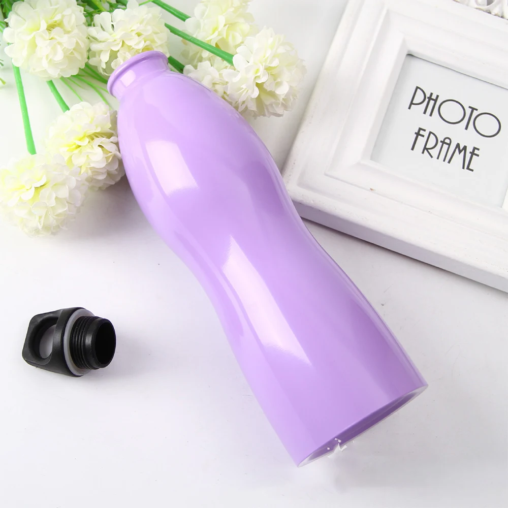 Фиолетовая бутылка для воды из нержавеющей стали портативная чашка 750 мл