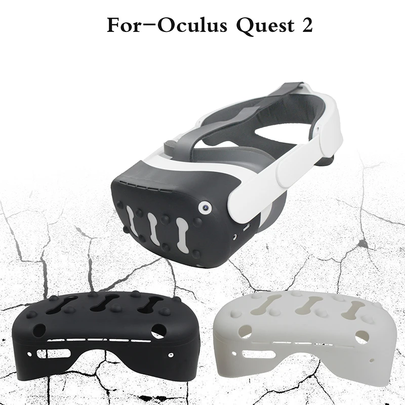 

Anti-scratch Vr Protection Skin Silicone Case Cover For -oculus Quest 2 Shell Cap Protector Accessories