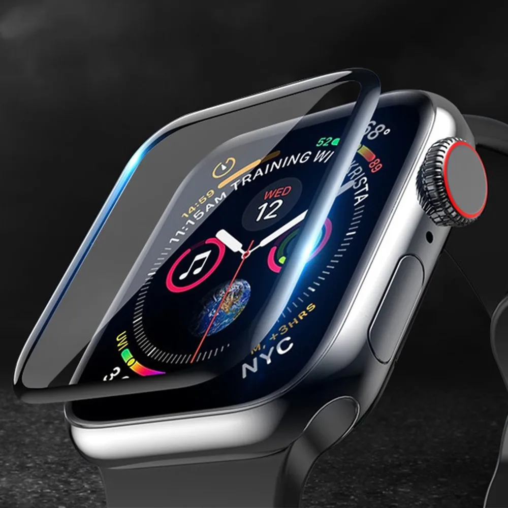 

Screen Protector cover For Apple Watch series 7 6 5 4 3 2 1 SE 45mm 41mm 44mm 40mm 42mm 38mm Soft Glass film iwatch accessories
