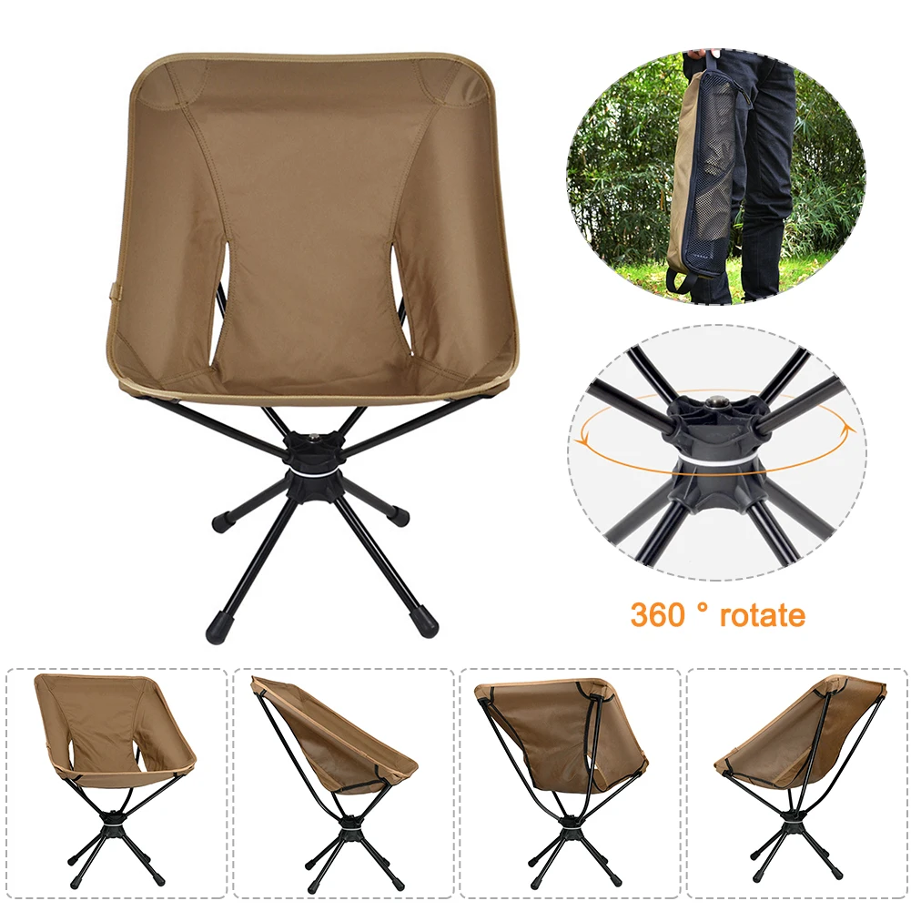Meilleur Chaises De Camping Et Pêche Ultralégères, Siège Rotatif Et Pliant En Alliage D'aluminium, Pour Randonnée, Jardin, Maison, Bureau, Plage