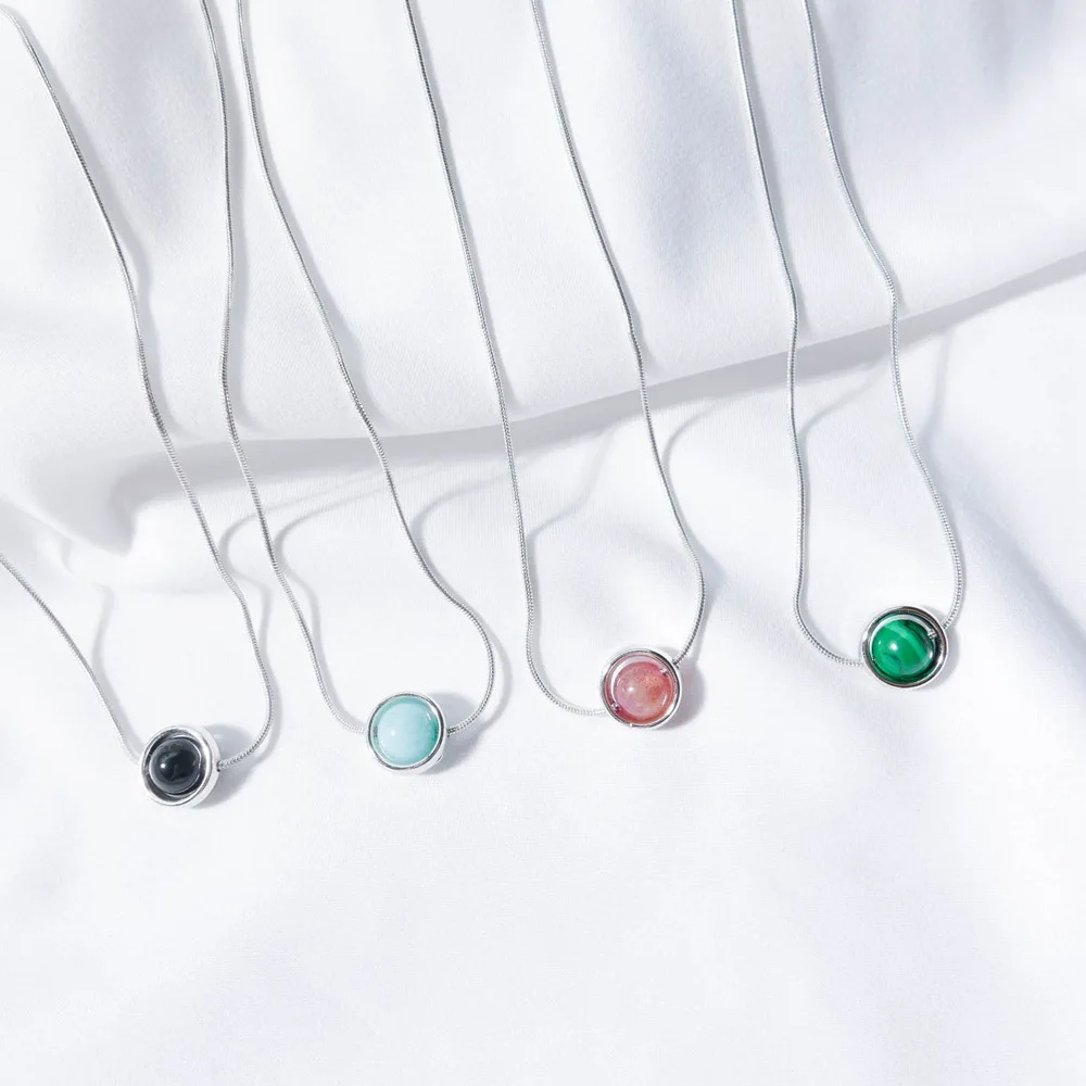 Модное женское ожерелье из бисера новое креативное натурального камня короткая