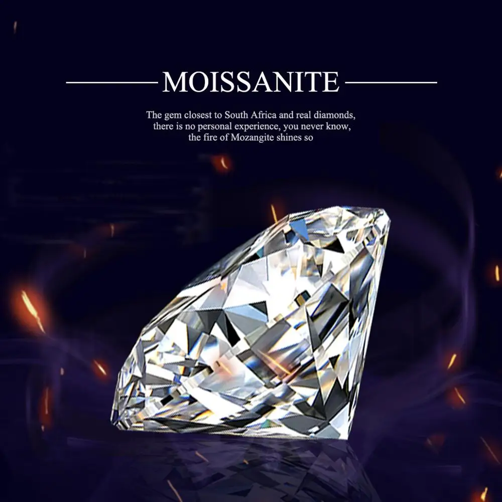 

Szjinao реальные свободный синтетический бриллиант 8,5 мм D Цвет 2.5ct круглый VVS1 отличный крой для ювелирные изделия кольцо с бриллиантом с Гра се...