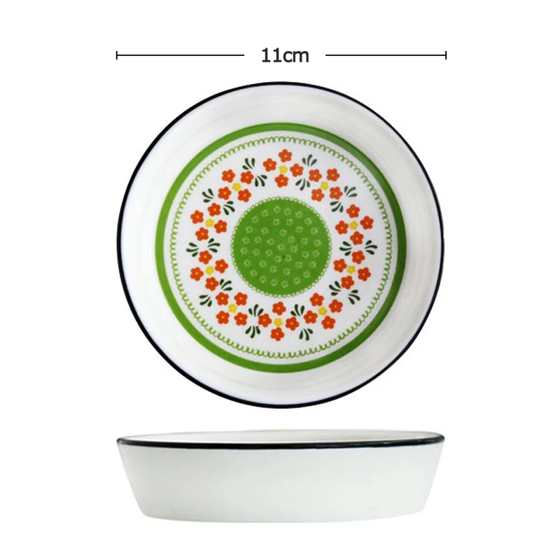 1P керамический соусник Милая тарелка для соуса мини соевого уксус приправ Dip