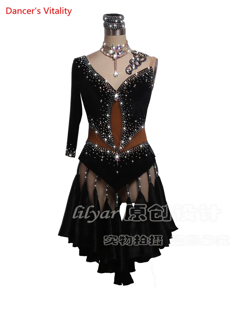 Профессиональная одежда для латинских танцев на заказ выступлений взрослых и