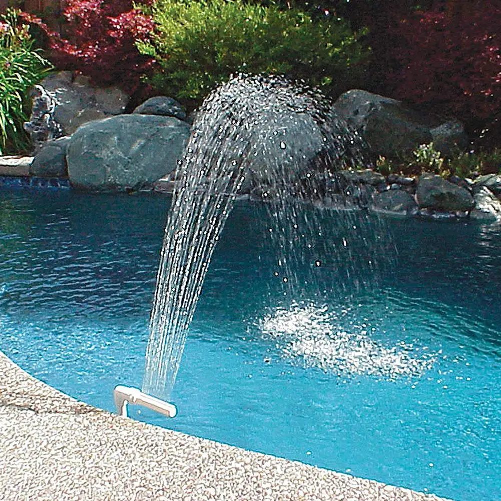 

Pool Fountain Adjustable Durable Swimming Waterfall Fountain Pools Decoration Easily Install Water Scenery Accessories