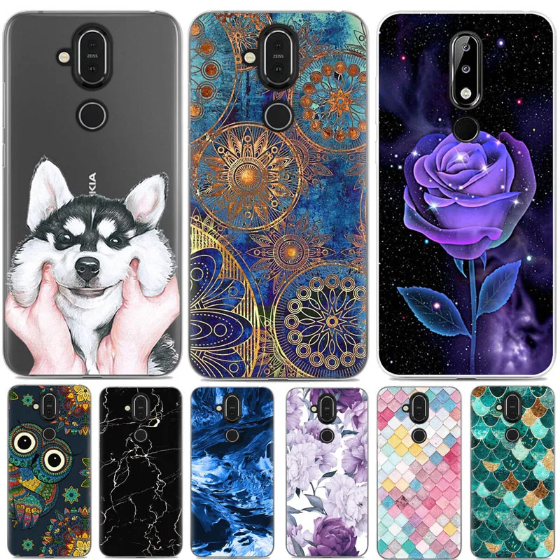 Чехол для Nokia 8 1 мягкий силиконовый чехол из ТПУ крутой мультяшный телефона 7 Plus X7