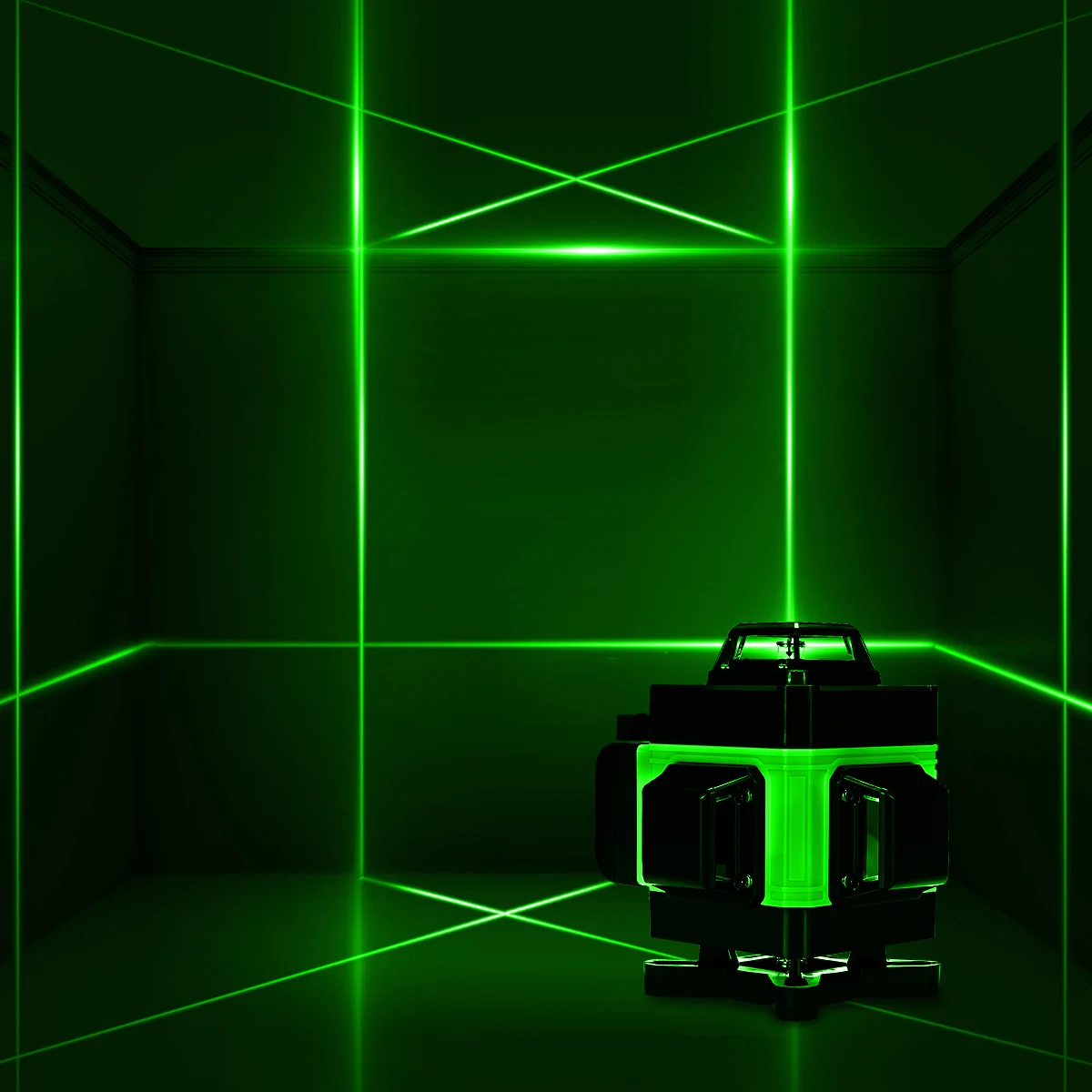 Лидер продаж 16-линейный зеленый лазерный уровень 4D с 360 горизонтальными и