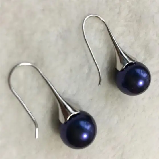 Серьги из серебра 925 пробы с жемчугом 12 мм 6 цветов | Украшения и аксессуары