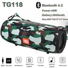 Мощная Bluetooth Колонка TG118 мощностью 40 Вт, сабвуфер, Портативная колонка, музыкальный плеер, звуковая система, Бумбокс с усилителем Aux 3600 мАч