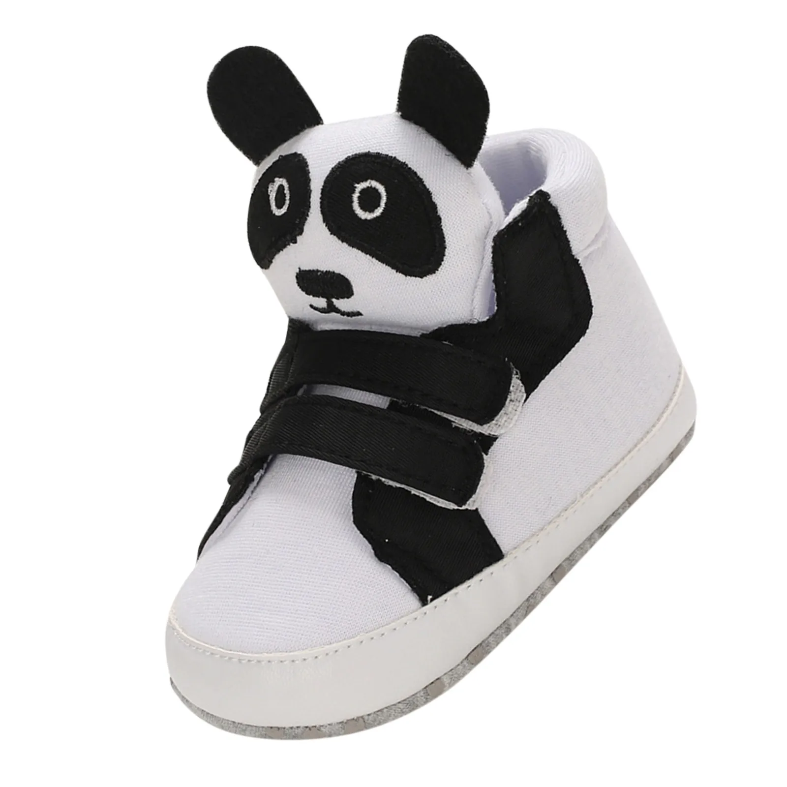 

Baby toddler shoes non-slip soft-soled cartoon shoes cute animal head middle-high velcro baby children's shoes