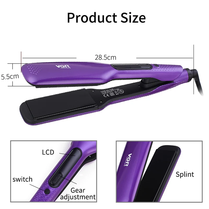 Выпрямитель для волос VGR 5 режимов регулировка температуры керамический
