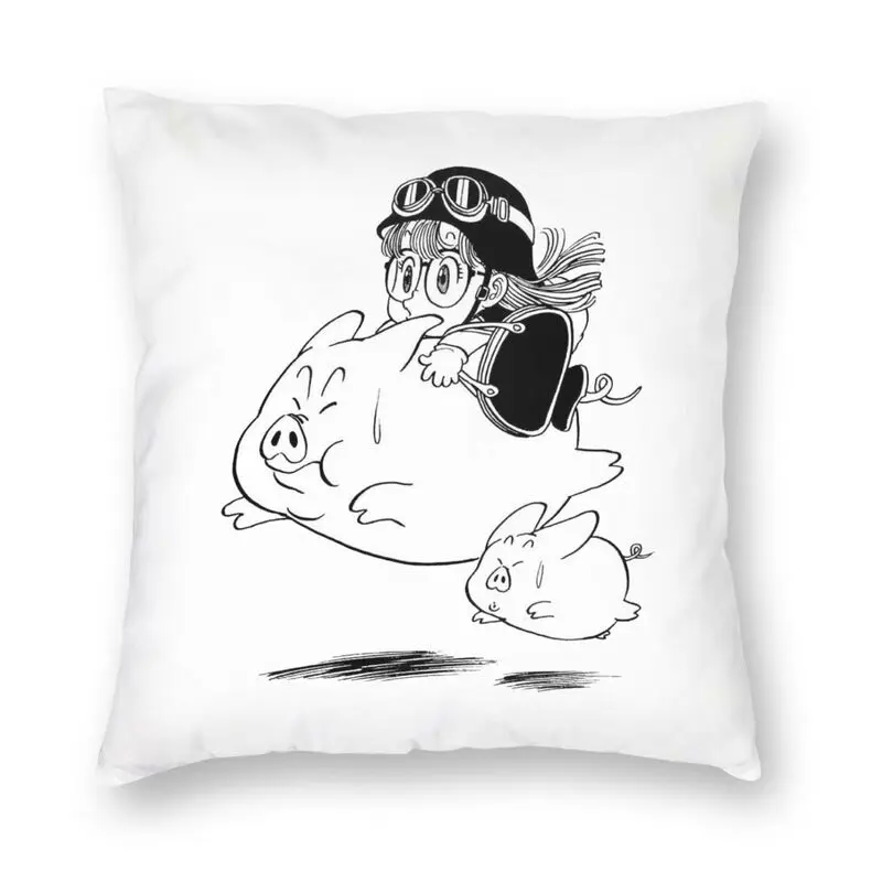 

Мягкая забавная декоративная подушка манга Arale в виде свиней, украшение на заказ, японское аниме, чехол для подушки, 40x40 см, наволочка для див...