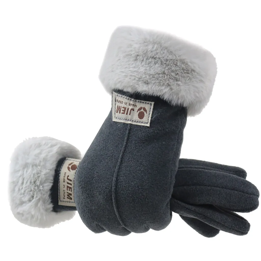 New Fashion Sparsil Women Winter Velvet Touch Screen Gloves Women's JIEM Anti-Slip Elastic Cuff Soft Lining | Аксессуары для