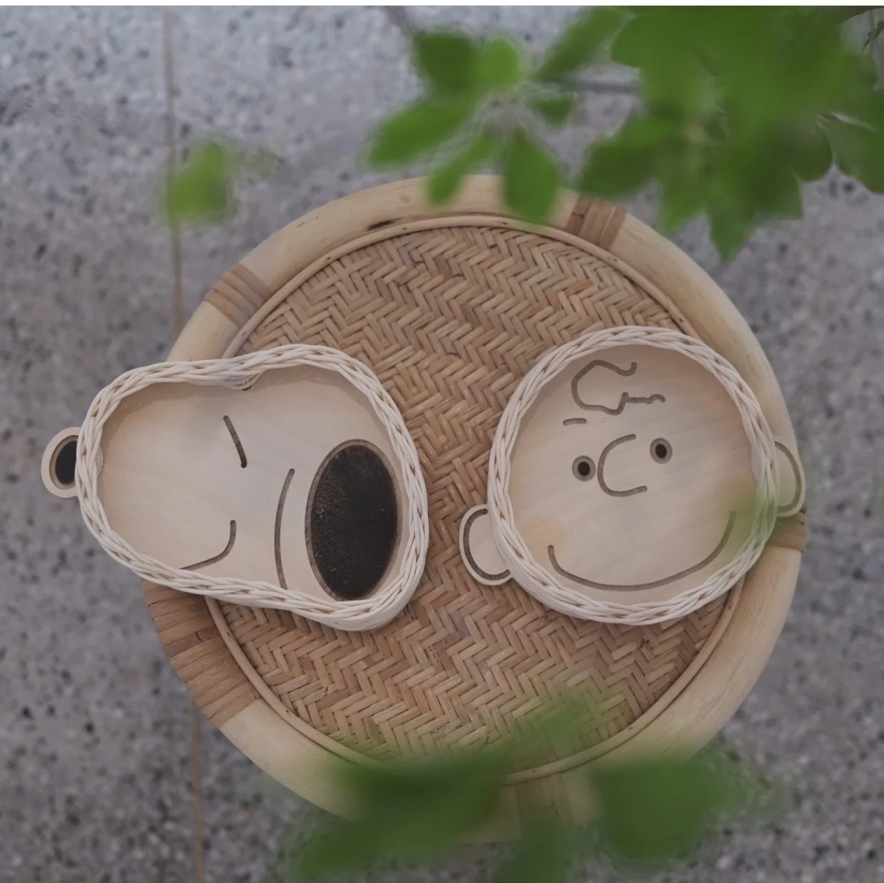 

Creative ins Korean style cartoon cute animal fruit tray jewelry storage picnic candy snack basket pastoral decorations