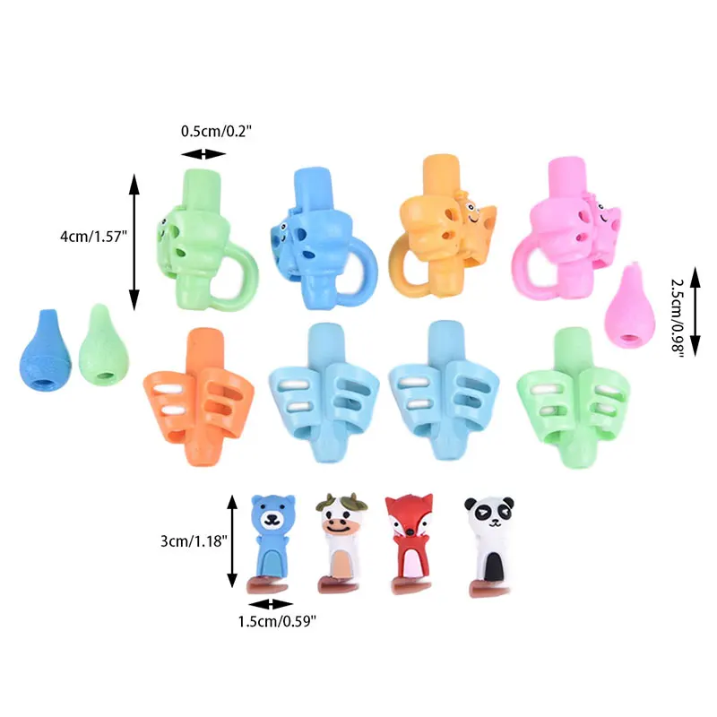 

Two-Finger Pencil Holder Silicone Boys and Girls Learning Writing Correction Tools Children Stationery Gift Corrector