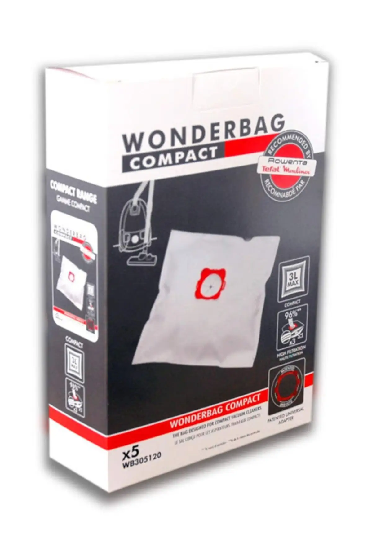 

MHK Parts Wonderbag Compact Universal Dust Bag 5 Pcs