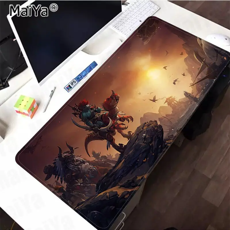 Лидер продаж винтажный классный индивидуальный большой коврик для мыши Maiya world of