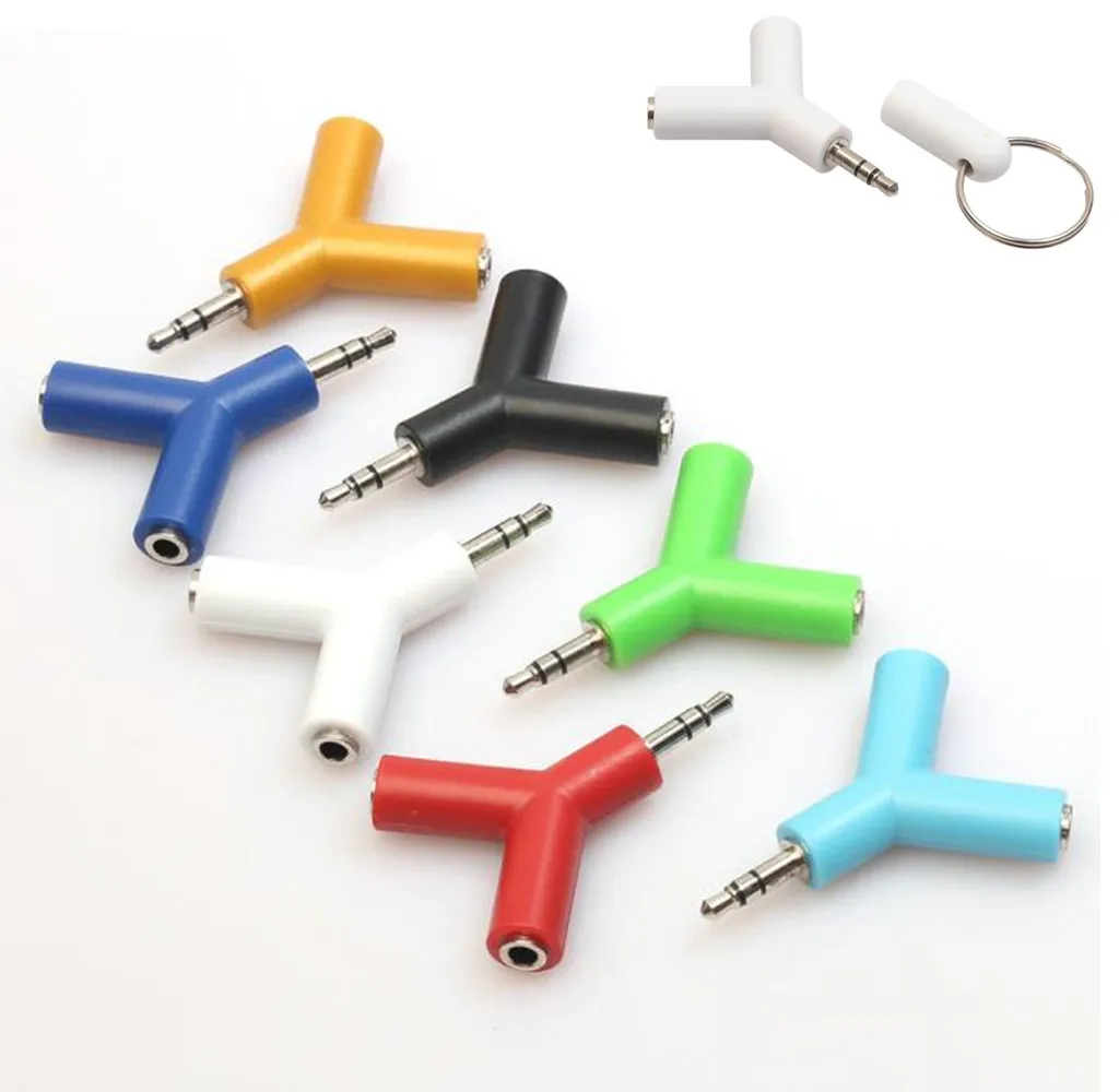 OMESHIN 3.5 mm Stereo Audio Y-Splitter 2 Female to 1 Male Cable Adapter for Mobile phone Earphone PC Laptop Computer | Электроника