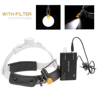 medical headlight with filter 5w led headlamp dental surgical head light rechargeable battery