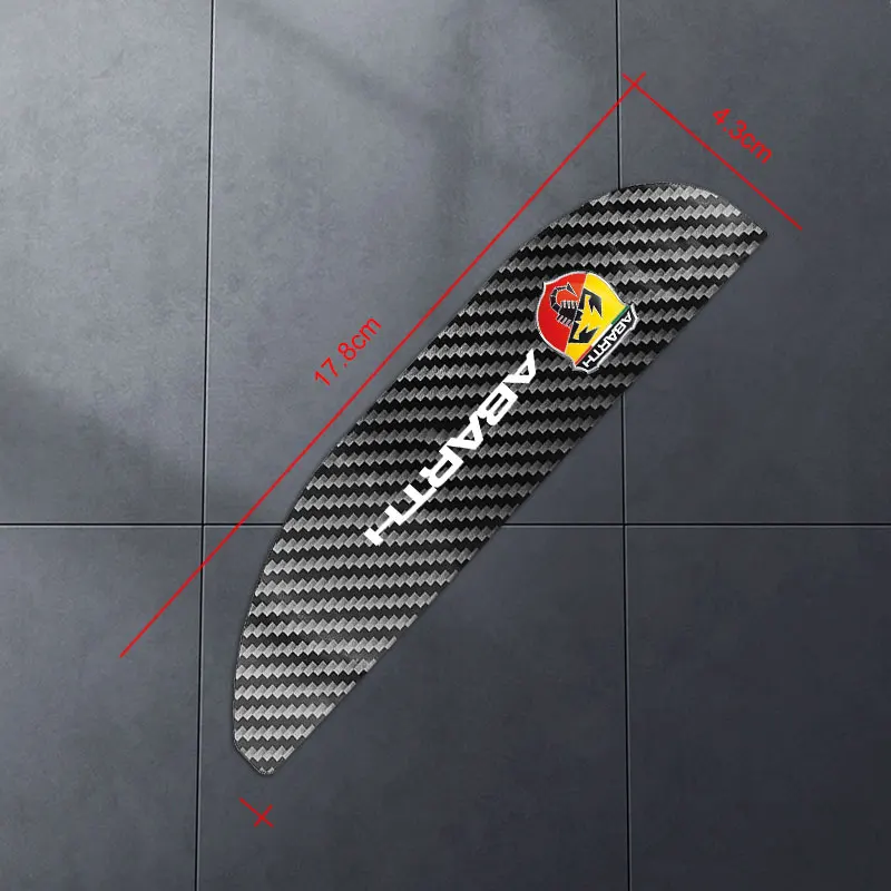 Два автомобильных декоративных зеркала заднего вида с защитой от дождя и наклейками на обратную сторону для Abarth 500 595 1100 Ducato Palio логотип аксессуаров.