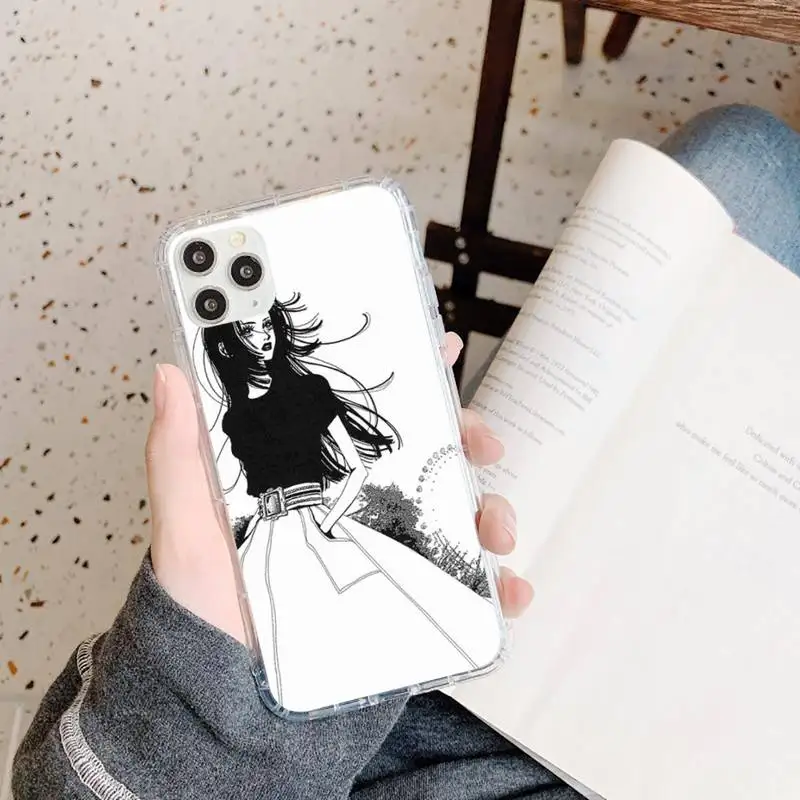 

Oosaki Nana Japan anime Phone Case Transparent soft For iphone 5 5s 5c se 6 6s 7 8 11 12 plus mini x xs xr pro max