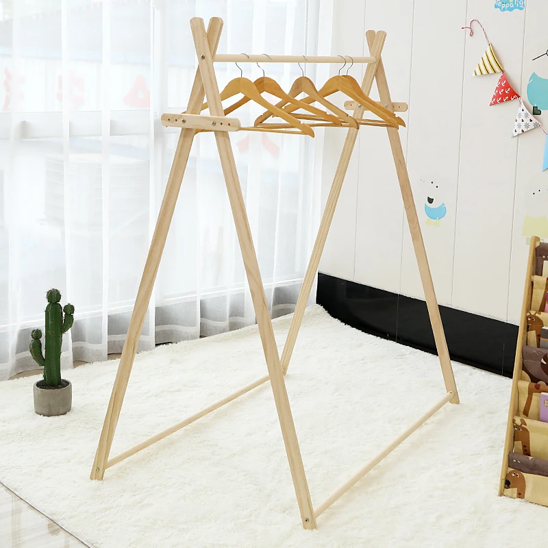 Палатка детская из массива дерева детский вигвам хлопка очень большая для дома и