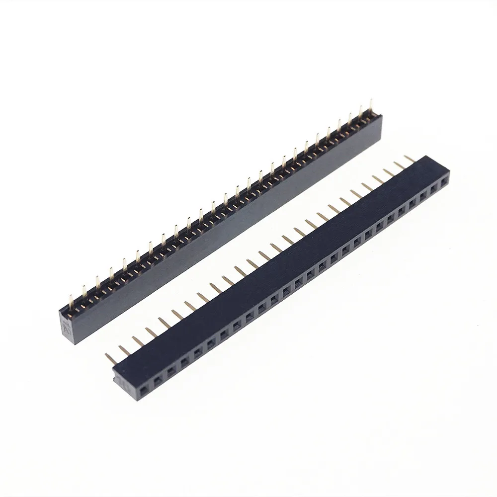 

1000pcs 1x26 P 26 Pin 2.0 mm PCB Female Header Pin Headers Single row Straight Through Hole Insulator height 4.30mm Rohs Reach