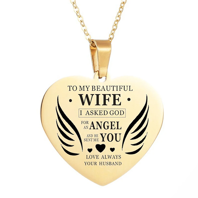 Кулон из нержавеющей стали в форме сердца ожерелье с гравировкой букв моей